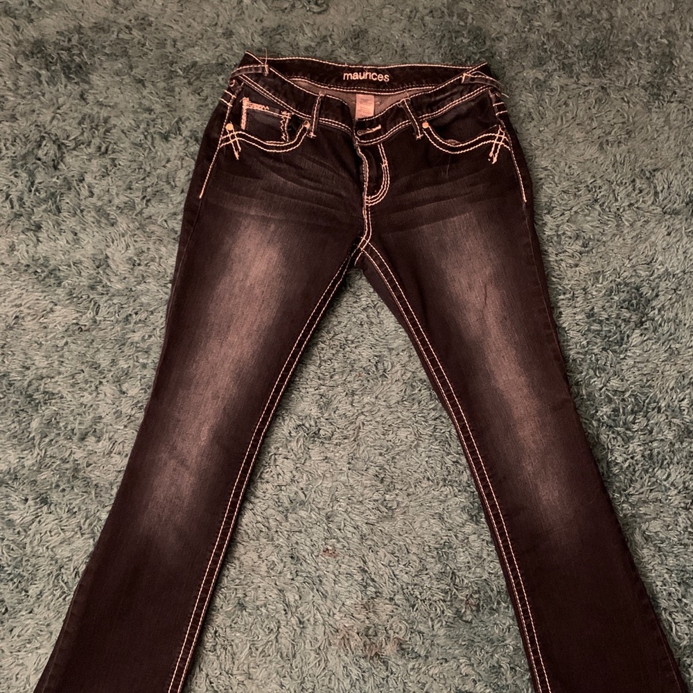 MAURICES Black denim size 7/8 regular